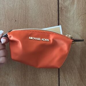 Michael Kors Vibrant Orange Clutch